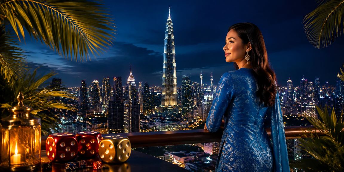 Pemain baju kurung menikmati permainan dice di kasino Kuala Lumpur dengan semangat