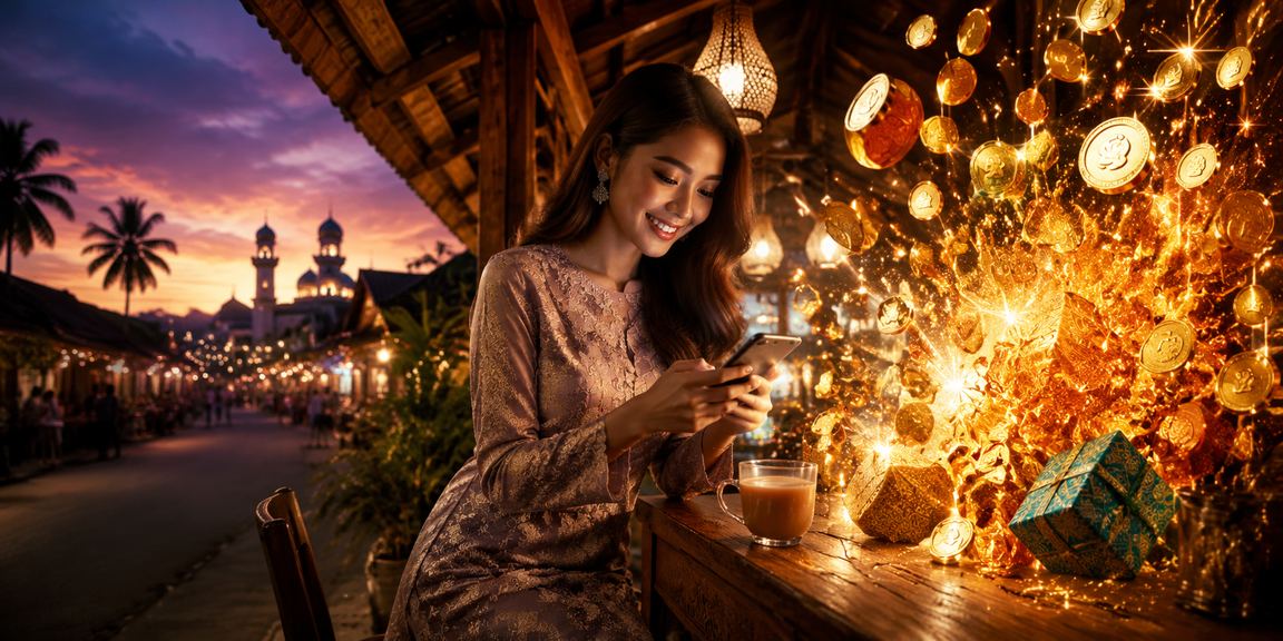 Suasana kasino dalam talian semasa Hari Raya di Malaysia dengan paparan mudah alih wennaz4404